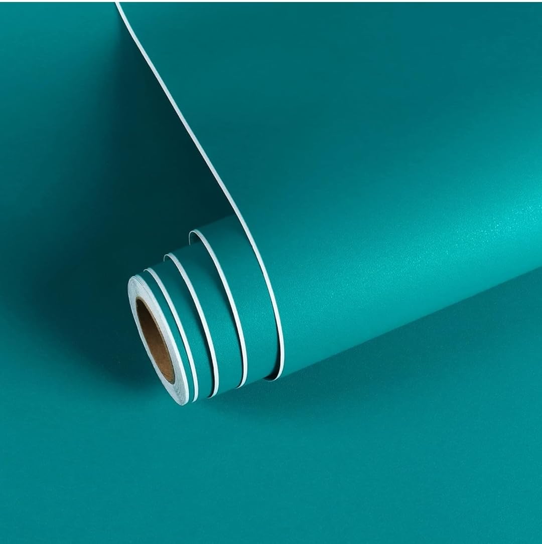 DEEPLITE Teal Matte Peel & Stick Self Adhesive,Wallpaper for Living Room, Bedroom Office,Almirah Cupboard, Floor & Renovation Projects (2 x 8 Feet) (B0D9YPRBWC) Amazon Price History, Amazon Price Tracker