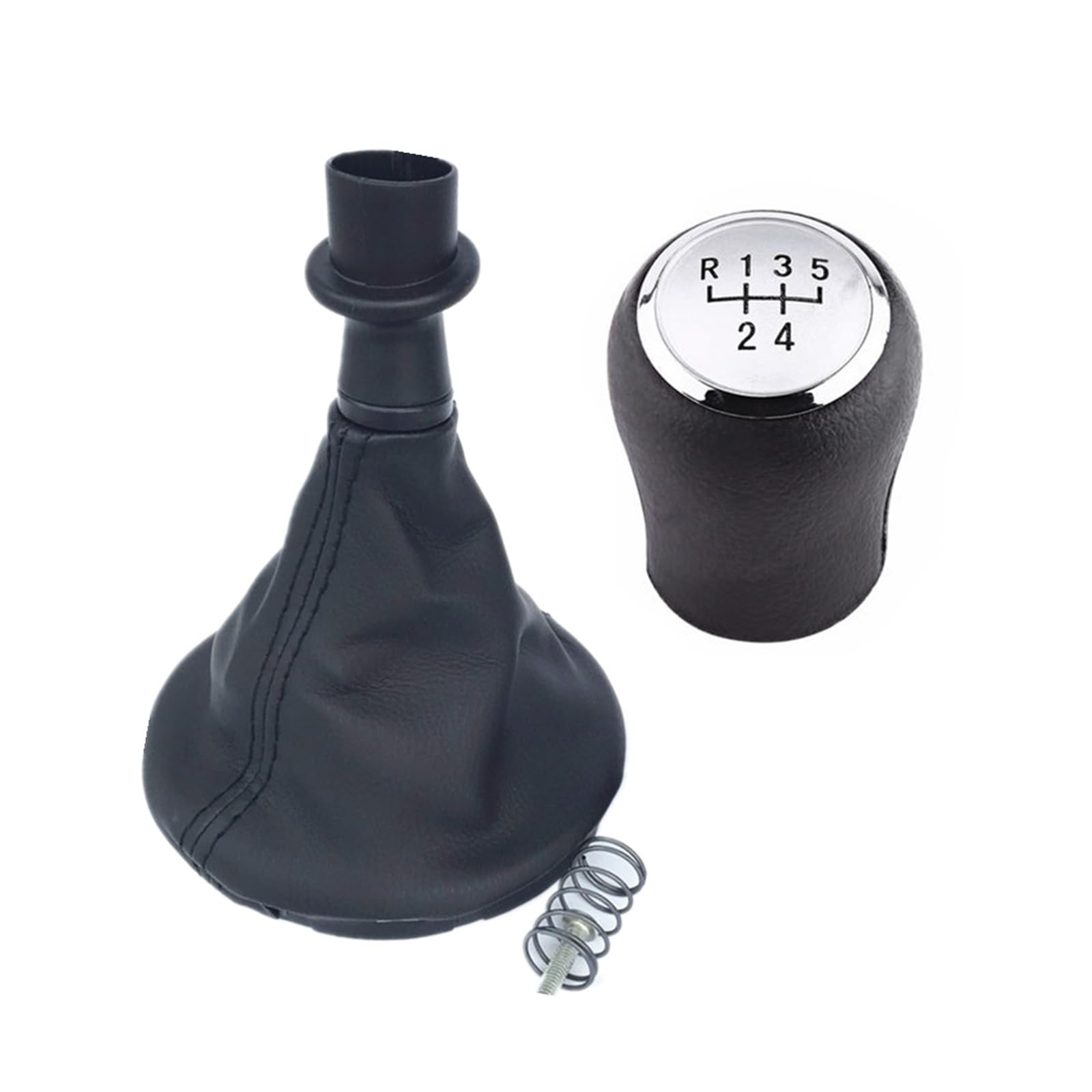 Glblpexelr 5 Speed Case Silver For Vw Transporter T5 T5 1 T6 Gp 2003-2019 Gear Shifter Knob Style