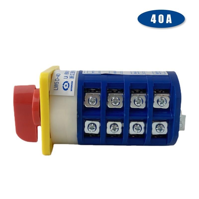 Factory LW5D-40/4 Rotary Cam Changeover Switch 40A 16 Terminals 3 Positions 4 Poles Reversing Selector(Customize) Controls Switches