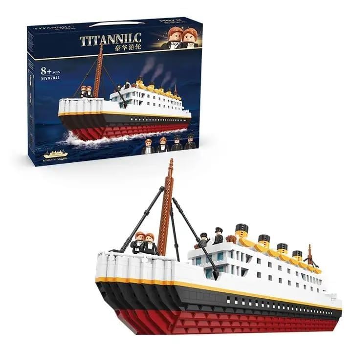 Image of Technic Titanic Luxury Cruise Ship Building Blocks Bricks DIY Assemble Educational Toys Construction Set 97041 (2980 pcs)