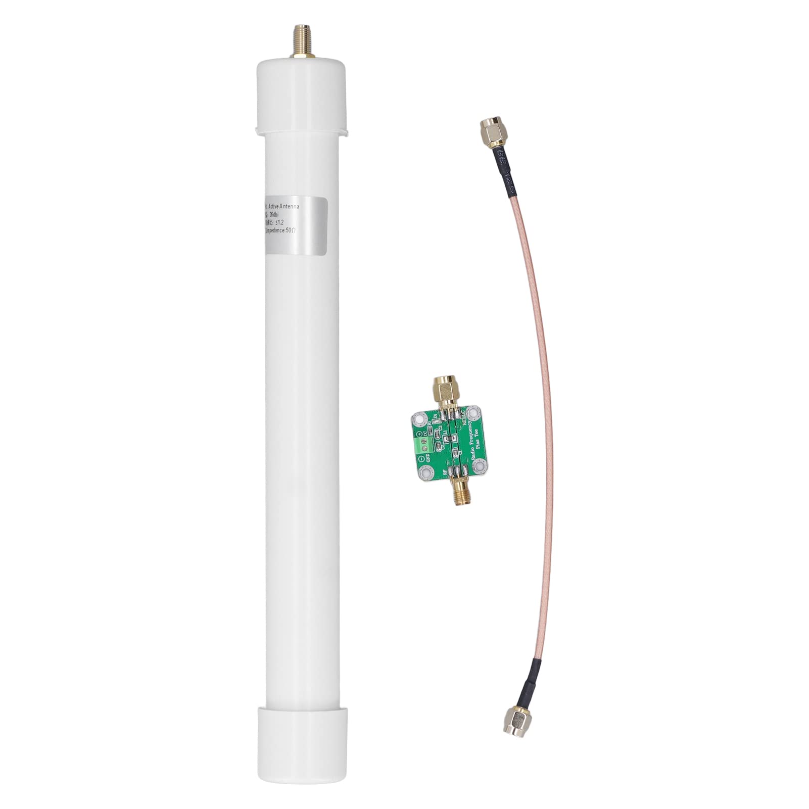 Antena ADS-B 1090MHz 36dBi Alta Ganancia Omnidireccional Impermeable para Aviones Receptor Señal Exterior Aviación Rastreo Vuelos Antena Receptora Amplificador Exterior