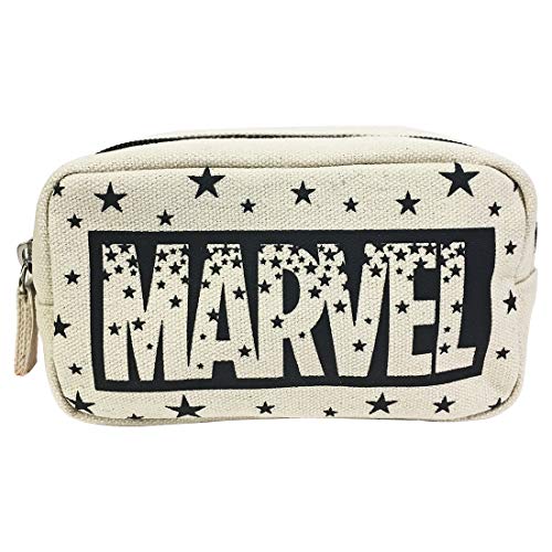 マーベル ミニ スクエアーポーチ MARVEL ロゴ スター ブラック SPAP919
