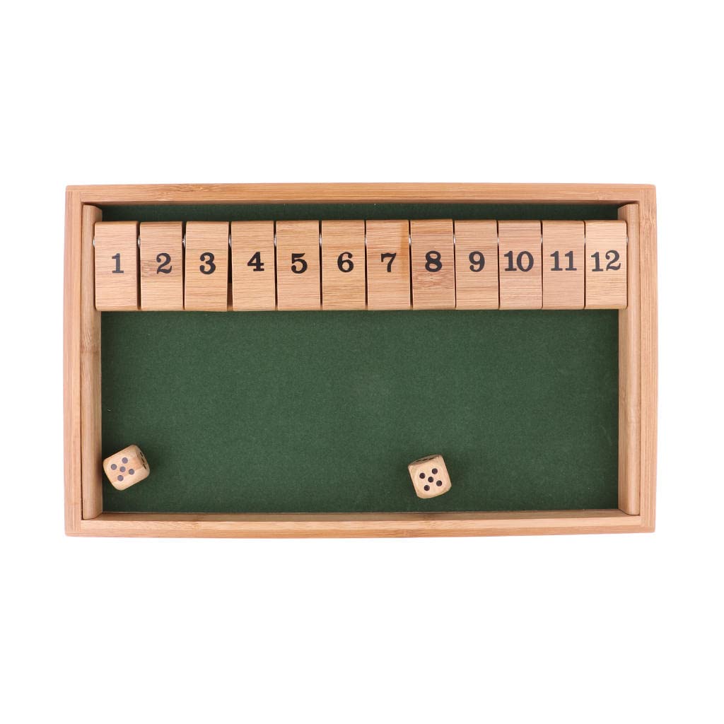 Amazon.com: Easnea Traditional Shut the Box Bar Drinking Game for Family  Entertainment-2 Player 12 Numbers : Toys & Games