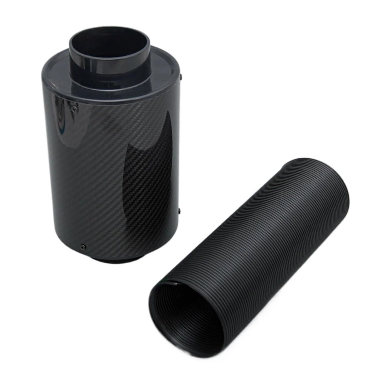 Zespół obudowy filtra powietrza Uniwersalny filtr indukcyjny z włókna węglowego 76 mm 3". Obudowa filtra | Zestaw węży dolotowych zimnego układu dolotowego samochodu