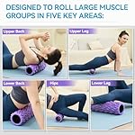 Zmarthumb Foam Roller - 15 inch Deep Tissue Massager for Muscle Massage, Myofascial Trigger Point Release, Exercise, Yoga, Pilates & Stretching(Purple) - Image 5