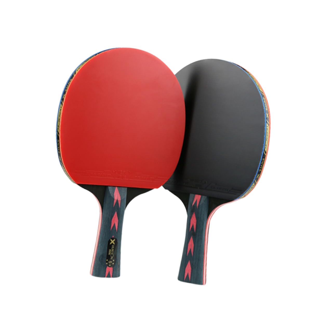 FOYTOKI Professional Carbon Fiber 5 Star Pingpong Racket Double Pimples-Teenagers Junior Players