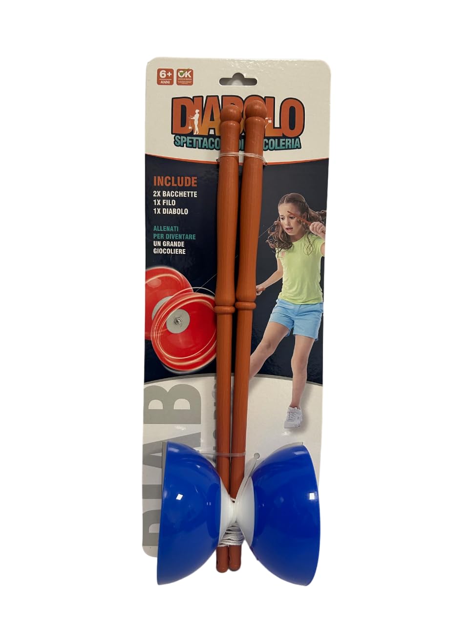 Juego De Diábolo Para Niños Y Adultos – Malabares Con Palillos De 36 Cm – Colores Aleatorios – Ideal Para Principiantes