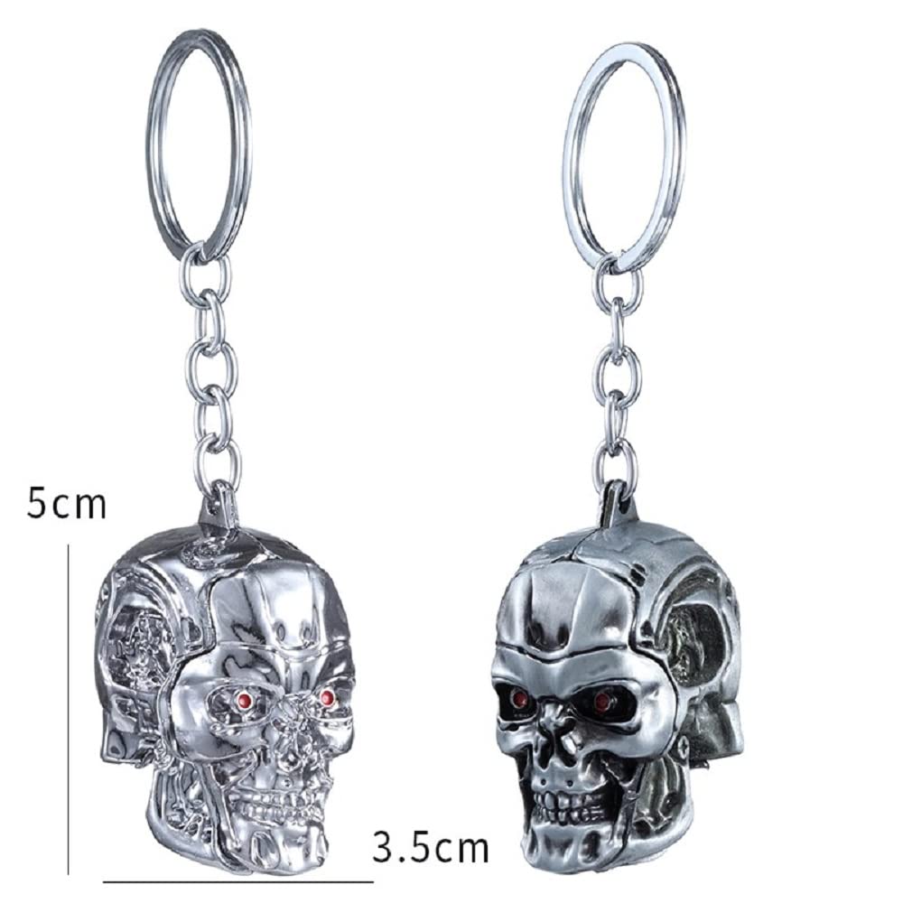 MOLOGO Terminator Skull Head Keychain Fashion Pendant