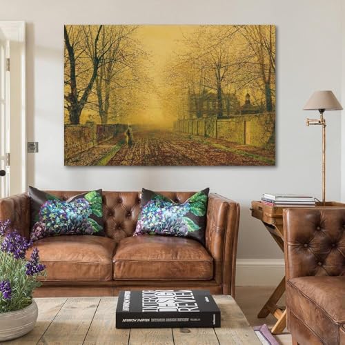 Art classique Grimshaw toile suspendue poésie automnale nostalgique - 5