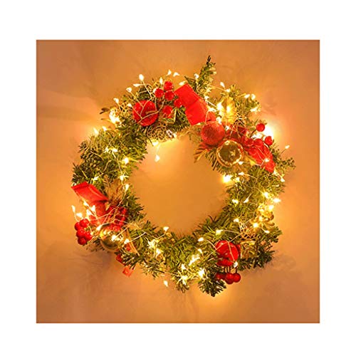 Décoration de Noël pour fenêtre et scène festive avec cette guirlande rouge