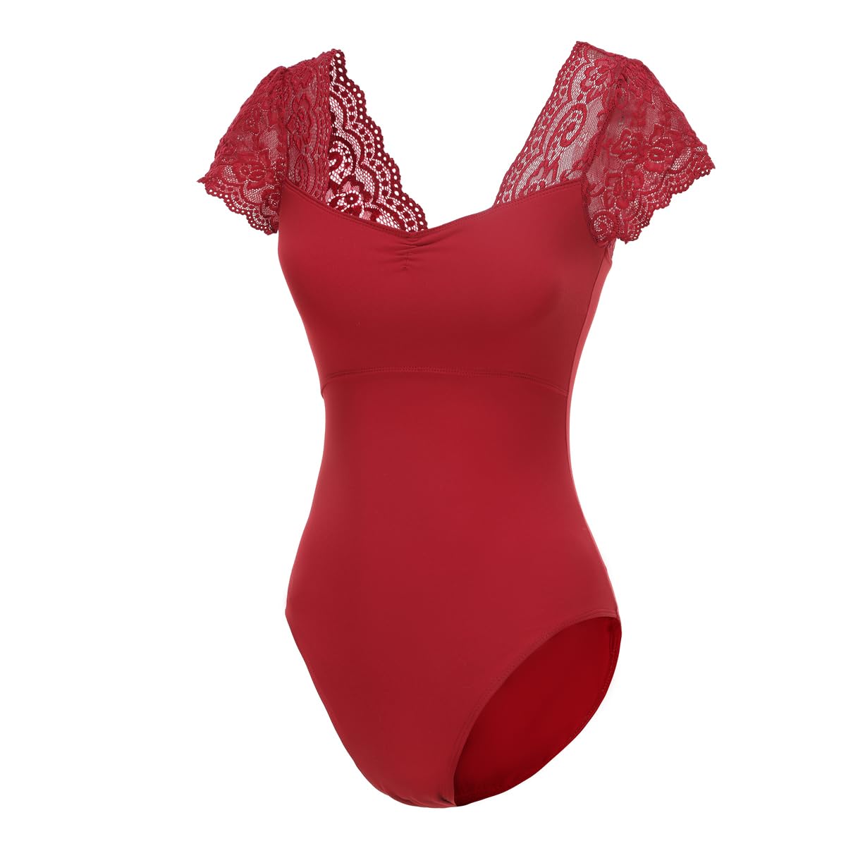 Lanbodance Women's Short Sleeve Leotards for Ballet Dance Adult Ballerina Dance Costume