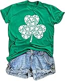 Photo Gallery hohololo maglietta a maniche corte da donna con trifoglio irlandese portafortuna per il giorno di san patrizio, verde 2, xxl Photo Gallery hohololo maglietta a maniche corte da donna con trifoglio irlandese portafortuna per il giorno di san patrizio, verde 2, xxl
