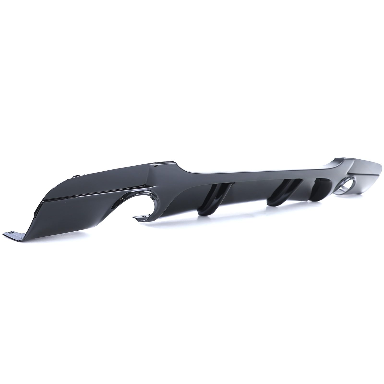 europetuning - 05984 - DIFFUSEUR Sport Double Sortie Noir Brillant Compatible BMW Serie 3 E90 E91 avec PARECHOCS M