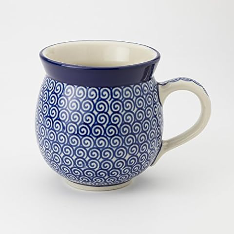 Polish Pottery 320ml Gents Mug - Doodle Cover