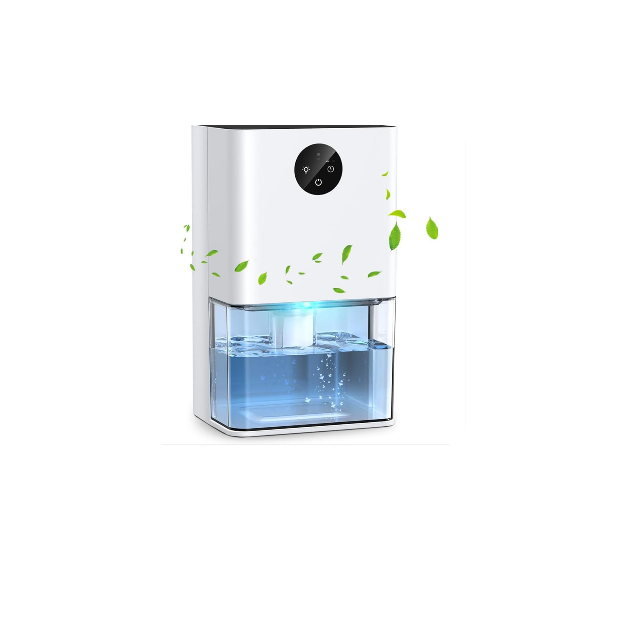 Electric Dehumidifier for Basement, 1800mL Capacity, Small Dehumidifier with Automatic Defrost, Timer, 7 Color Night Light, Quiet Electric Dehumidifier for Apartment and Bathroom