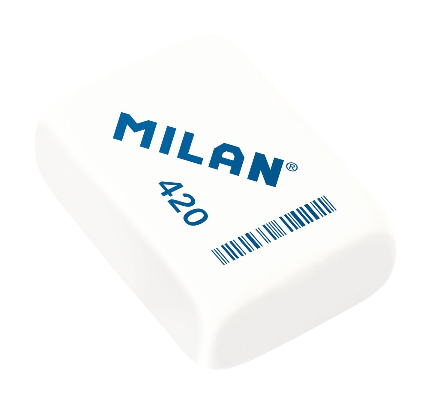 MILAN BMM9221 - Pack de 3 gomas de borrar, blanco y rosa