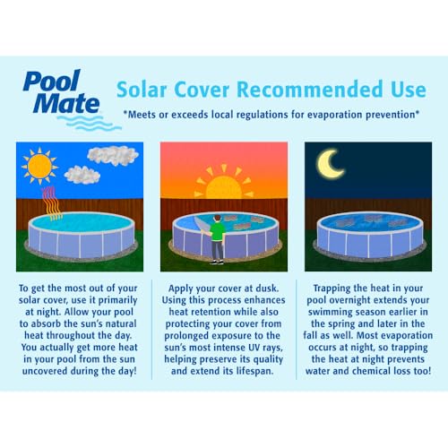 Cobertura solar azul/plata para piscina 18 pies miniatura 4