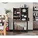 Pemberly Row Transitional 8-Bottle Wine Cabinet, Reclaimed Oak Finish, 31.49