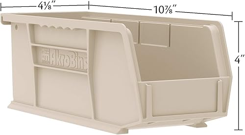 Miniatura 3 de Akro-Mils 3022411-inch by 4-inch by 4-inchApilamiento de plástico colgando akro bin, Berry, 12-pack