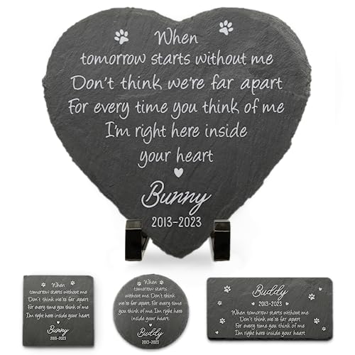 Pawfect House Personalized Pet Memorial Stones - Dog Memorial Gifts for Loss of Dog, Loss of Cat Sympathy Gift, Pet Loss Gifts, Pet Memorial Gifts, Dog Memorial Gifts, Loss of Dog Sympathy Gift