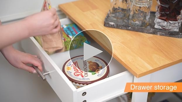 Amazon.com: Shintenchi Kitchen Island Cart with Storage