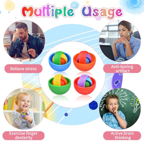 Image of Fidget Toys for Kids, Fidget Spinner for Adults, Gifts for Boys Girls Teens Kids Christmas New Year, ADHD Autism Stress Relief Finger Toys Classroom