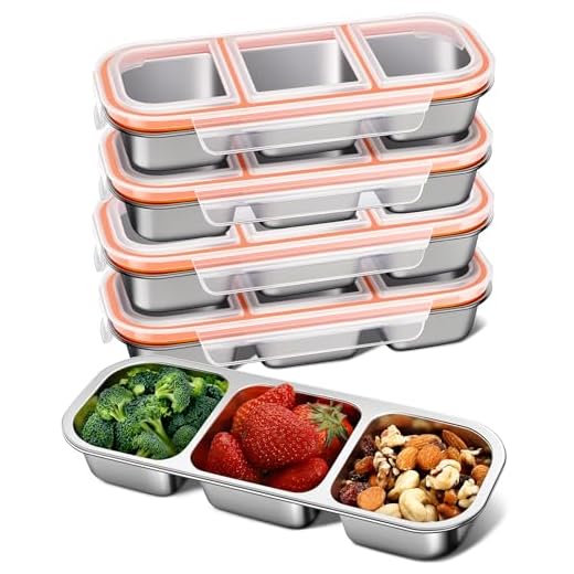Leak-Proof Stainless Steel Snack Containers