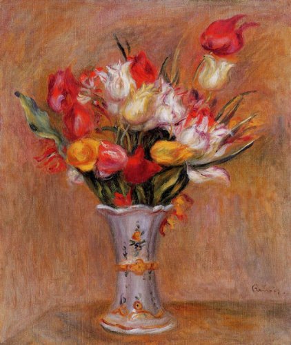 Carteras de bodegones de Renoir en lienzo floral vintage: añade calma y elegancia a tu pared