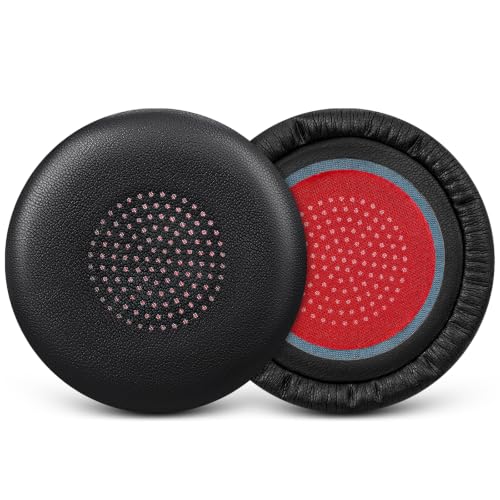 Image of GEVO Ear Pads Cover for Voyager Focus 1&2 UC /B825 -Black&Red