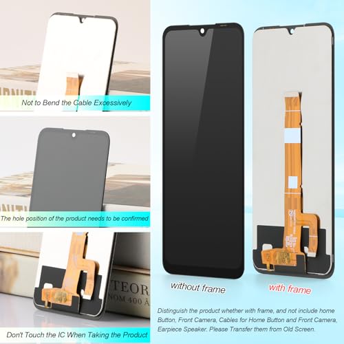 Image of Screen for Circket Icon Plus 2026 SN333C LCD Display Replacement for AT&T Verge 2 5G SN333A Incell Touch Screen Digitizer Assembly