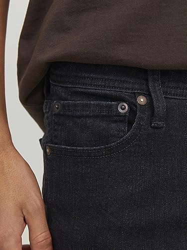 Jack & Jones Jjiglenn Jjjoriginal Sq 356 Noos, Black Denim, 34W x 32L - imagen 6