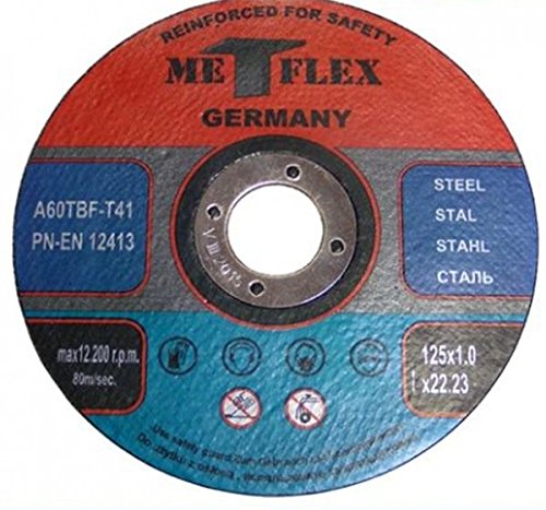 Disco de corte para acero Metflex 125 x 1,0 mm T41
