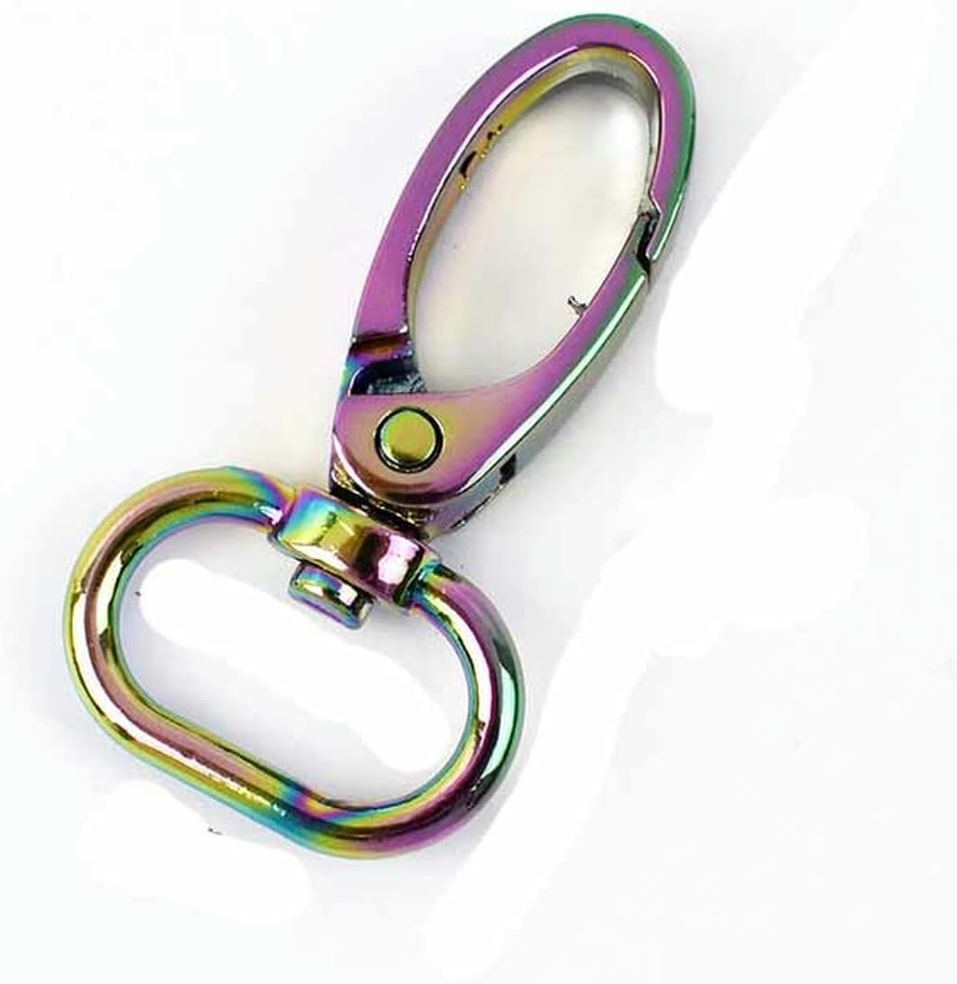 10/30個 16-25mm レインボー メタル バックル トリガー スイベル ロブスタークラスプ キーチェーン バッグ ストラップ