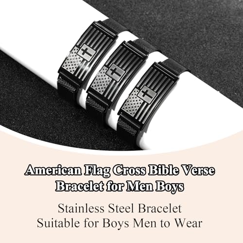 Pulsera ajustable de acero inoxidable para hombres miniatura 4