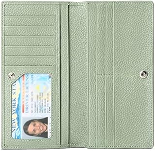 SENDEFN Leather Purses for Women, RFID Blocking Bifold Ladies Wallets, Ladies Purses with Multi Card Holder Clutch