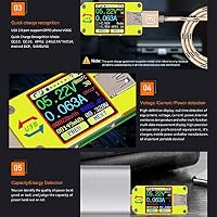 DollaTek UM34C USB Meter Tester Spannung Strom Bluetooth Ladegerät Voltmeter Amperemeter Multimeter Tester – Ansicht 9