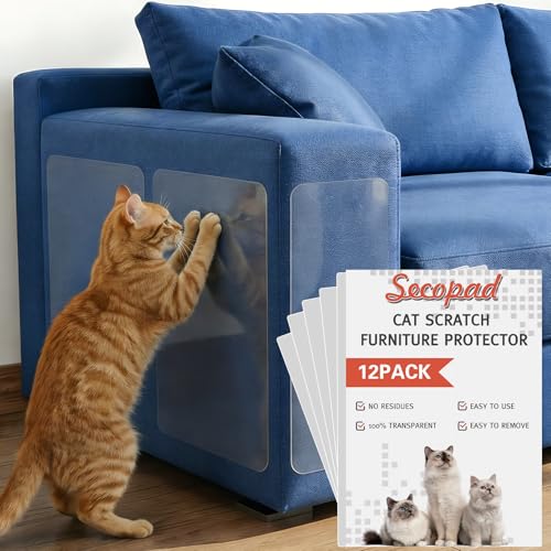 Secopad 12 PCS Large Cat Scratch Furniture Protector,...