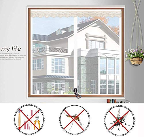 Mr.T Puerta mosquitera Lucha contra el fallo del Mosquito Cortina, la Cortina del Acoplamiento de la Cremallera de Verano Dormitorio Ventana de la Cocina canchales Cortina de Arena Invisible