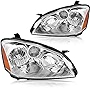 SOCKIR Headlight Assembly Pair Compatible with 2005 - 2006 Nissan Altima 4 - Door Sedan (Chrome)