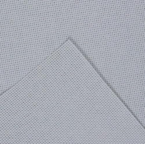 Image of KCS 59 inch x one Yard (93cmx149cm) 18 Count Cotton Aida Cloth Cross Stitch Fabric (Light Grey)
