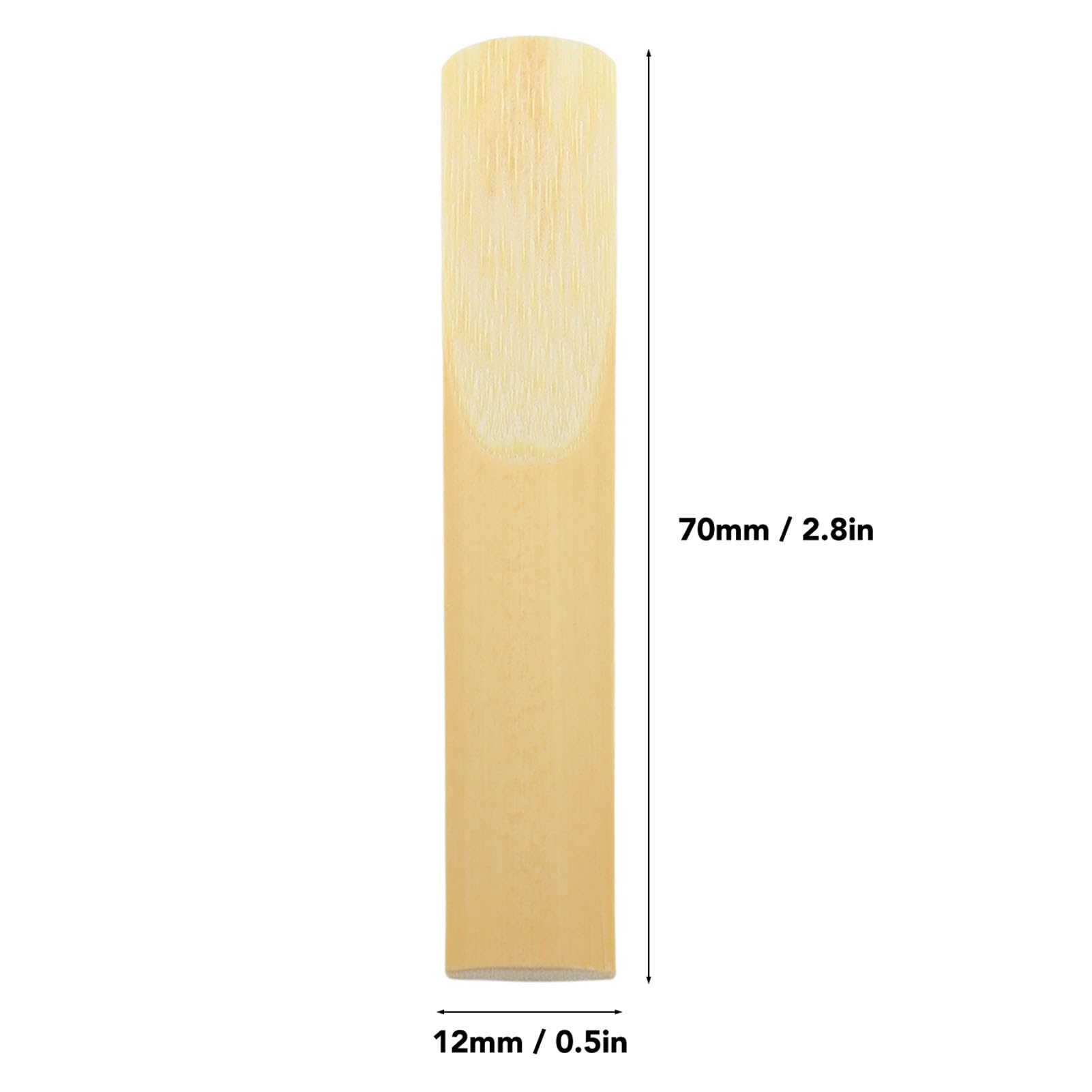 Medium Hardness Clarinet Traditional Reeds, Thin Vamp Design for Clear Sound, Independent for Students 10 Pieces Clarinet Reeds With Plastic Storage Case (Strength 2.0)