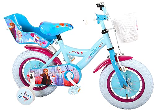 Disney Frozen 2 Kinderfahrrad - Mädchen - 30 cm - Blau/Lila - 95%...
