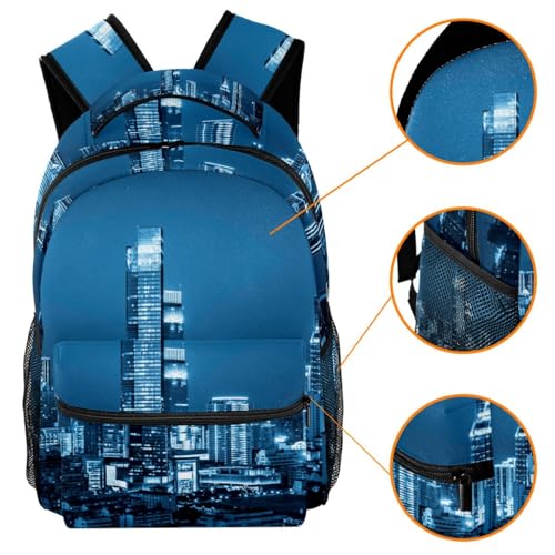 Sac à dos d'école multicolore pour adolescents et filles - 29.4x20x40cm - 3