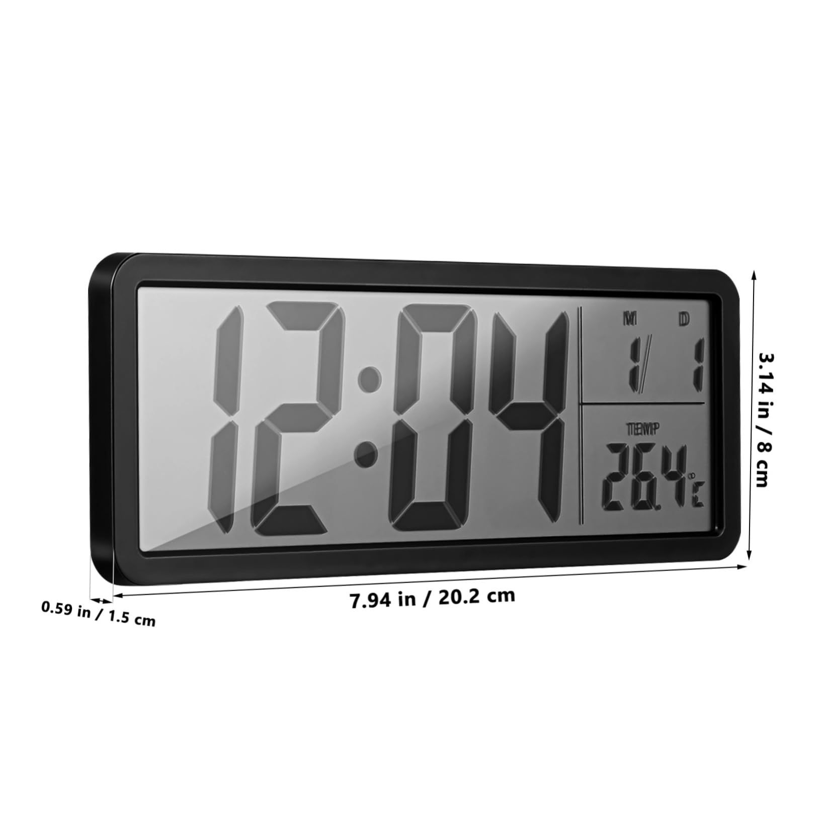 SOIMISS da Parete con Display LED Chiaro Temperatura e Integrati Sensori Ambientali per e Camera da Funzionamento Batteria