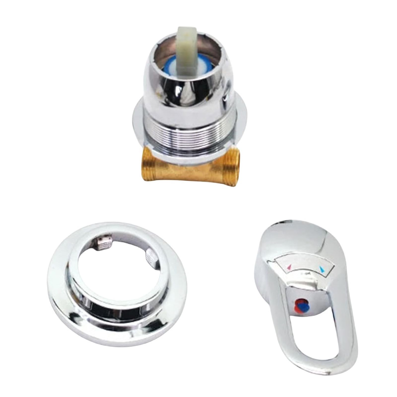 Mitigeur Robinets De Douche en Laiton Vanne De Dérivation Mélangeur D'eau Froide et Chaude Robinet De Baignoire Pour Salle De Douche/salle De Bain (Threaded)