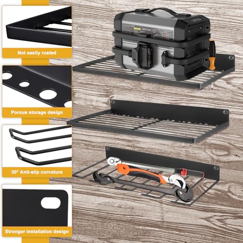 Étagère pour outils électriques et support mural pour perceuse de garage - 5