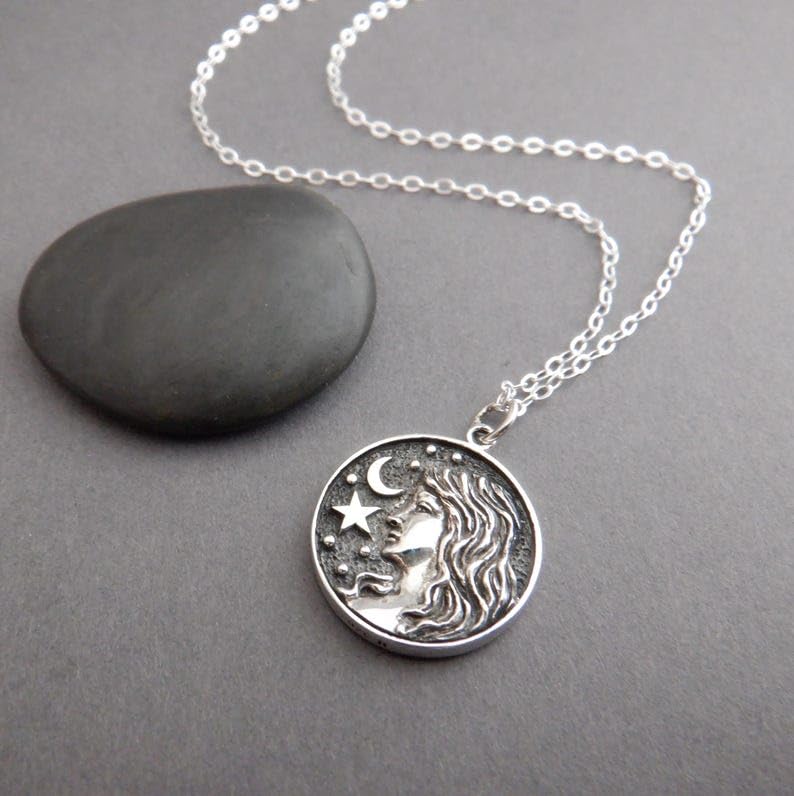 Collar de Virgo en plata de ley 925 antialergico con cadena resistente de 45 cm LKBEADS 2