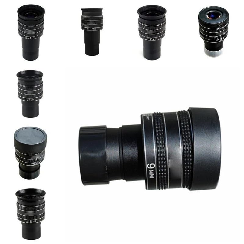 Accesorios para telescopios oculares planetarios de 7.5mm y 1.25" con gran angular de 58° 2