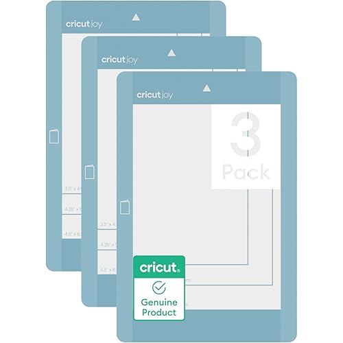 Cricut® Joy™ Card Mat (3 Count), Reusable 4.5 in x 6.25 in Cutting Mat for Crafts with Protective Film, Compatible with Cricut Joy™ and Later