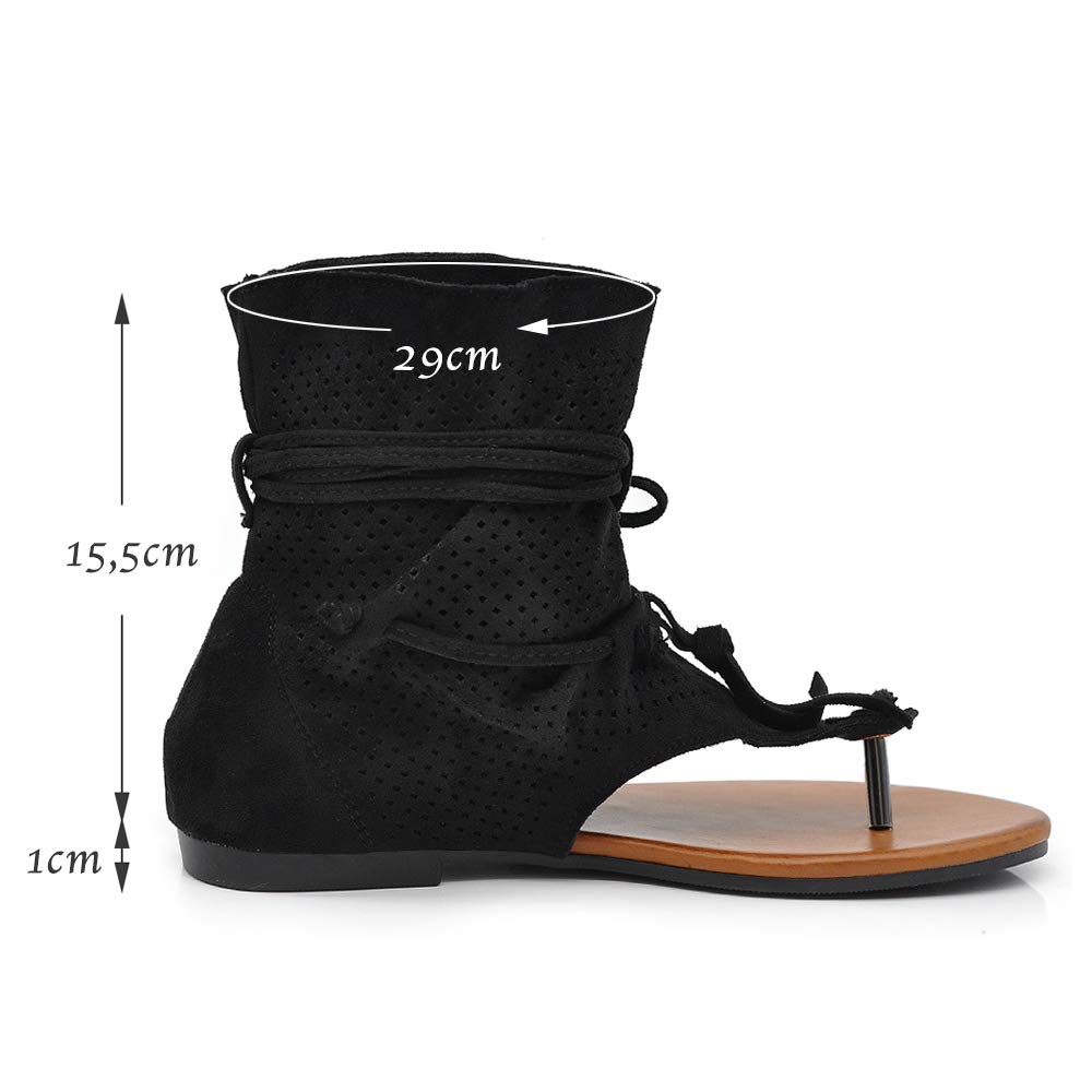 IF Fashion Scarpe da Donna Sandali Indianini Infradito Etnico Frange Pelle Sintetica GLY-105